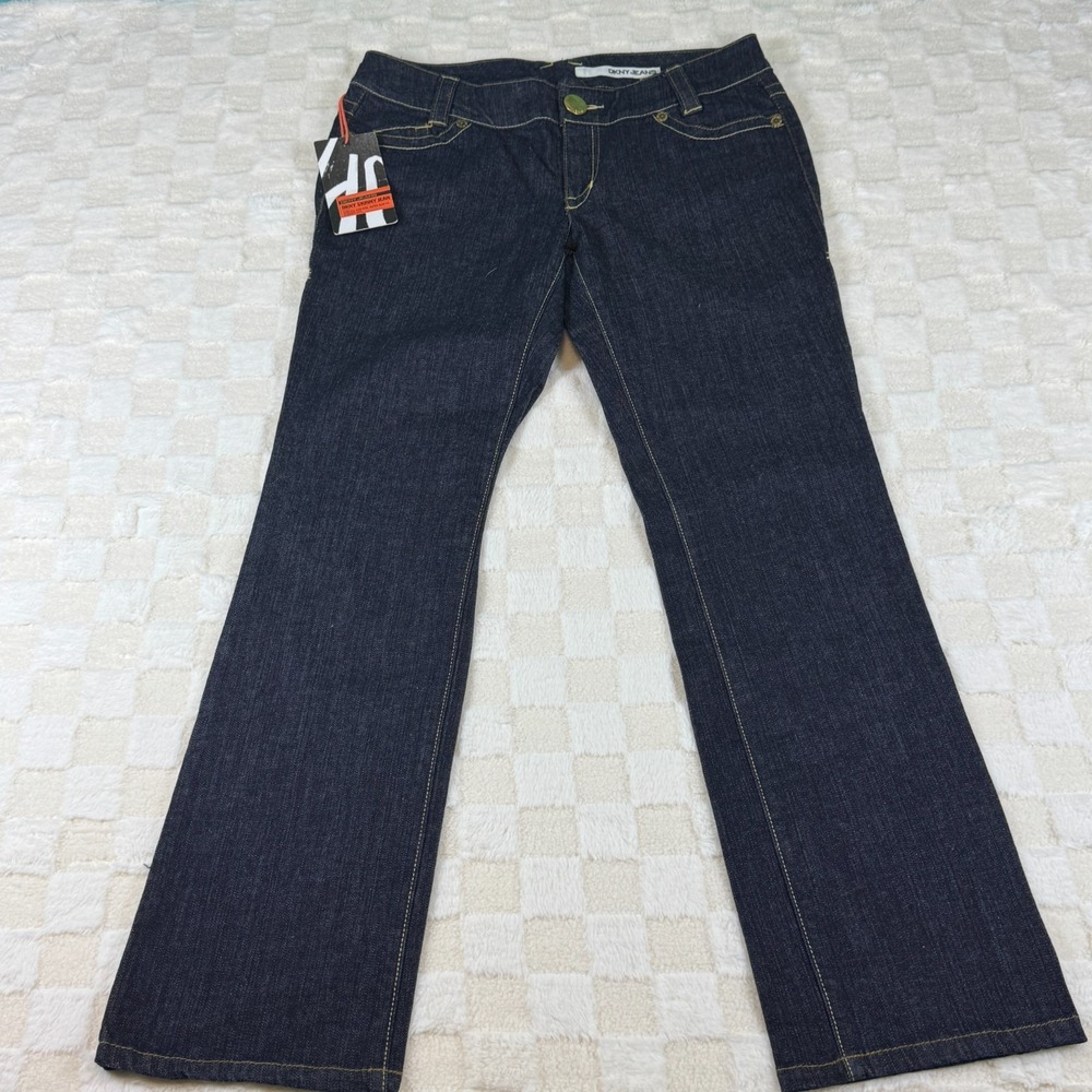 New DKNY Skinny Jeans Women's 13R Stretch Low Rise Super Slim Fit Straight Leg
